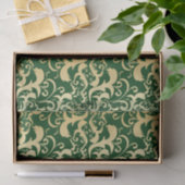 玉,フェイク金ゴールド,ダマスク,ヴィンテージ,アンティーク,パターン,カイ 薄葉紙 (ギフト)