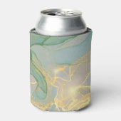 玉、金ゴールド大理石のテクスチャ、抽象芸術の背景。 缶クーラー (缶正面)