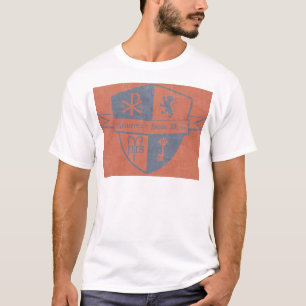 王および国の赤のロゴのため Tシャツ