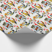 王および女王カード ラッピングペーパー (角)