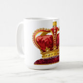 王か女王 コーヒーマグカップ (正面左)