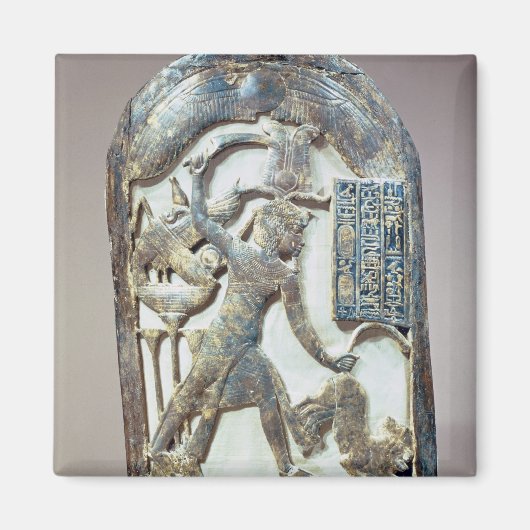 王が殺した様子を描いた盗撮シールド マグネット (正面)