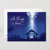 王が生まれました。 ポストカード (正面/裏面)