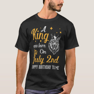 王が7月生まれ2日のハッピーバースデーに私にY Tシャツ