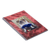 王として服を着る英国のブルドッグノート! ノートブック (右側)