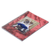 王として服を着る英国のブルドッグノート! ノートブック (左側)