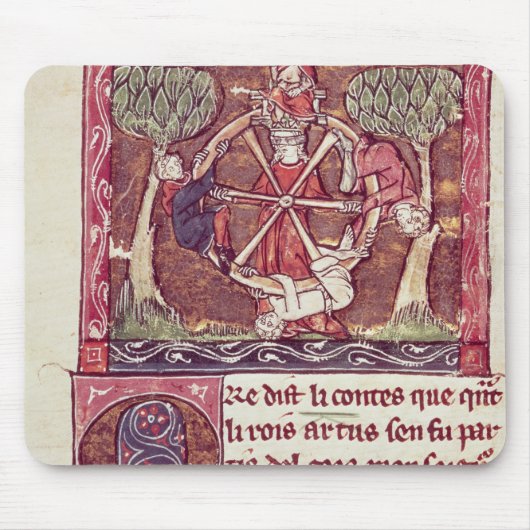 王とのアーサー盲目の女神の幸運 マウスパッド (正面)