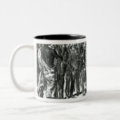 王とのセオドアMr.Rassamのインタビュー ツートーンマグカップ (左)