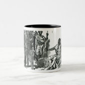 王とのセオドアMr.Rassamのインタビュー ツートーンマグカップ (中央)