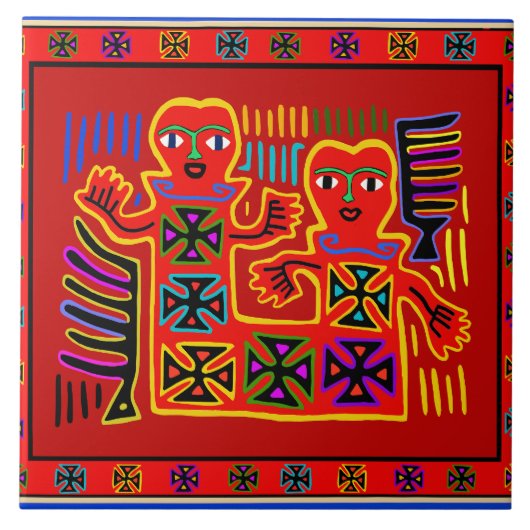 王と世界の女王 タイル (正面)