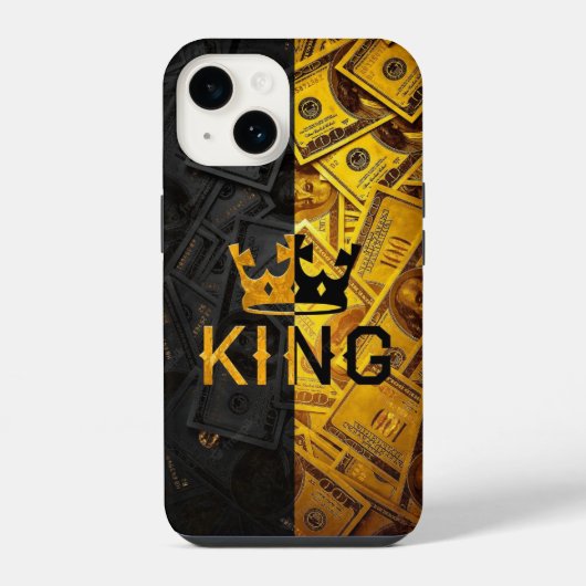 王と大金だ。 iPhoneケース (裏面)