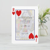 王と女王のトランプの招待状 招待状 (スタンド正面)