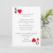 王と女王の結婚式招待状 招待状 (スタンド正面)