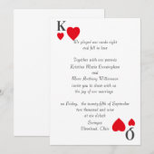 王と女王の結婚式招待状 招待状 (正面/裏面)