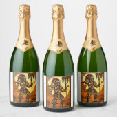 王と女王王室のに合うワイン スパークリングワインラベル (ボトル)