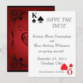 王と女王　大切な日を発表 招待状 (正面/裏面)