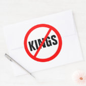 「王なし」 ラウンドシール (封筒)