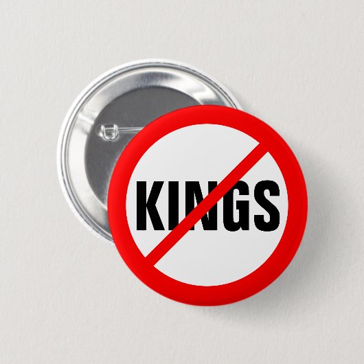 「王なし」 缶バッジ (正面&裏面)