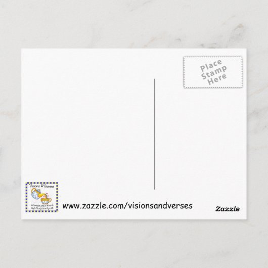 王に会うためのインスピレーション ポストカード (裏面)