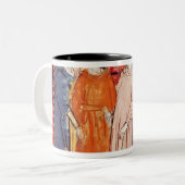 王に対してルイ共謀している貴族 ツートーンマグカップ (正面左)