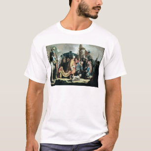 王にSaulゴリアテの頭部を提供しているデイヴィッド Tシャツ