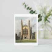 王ののCollege Chapel、ケンブリッジ西端、から ポストカード (スタンド正面)