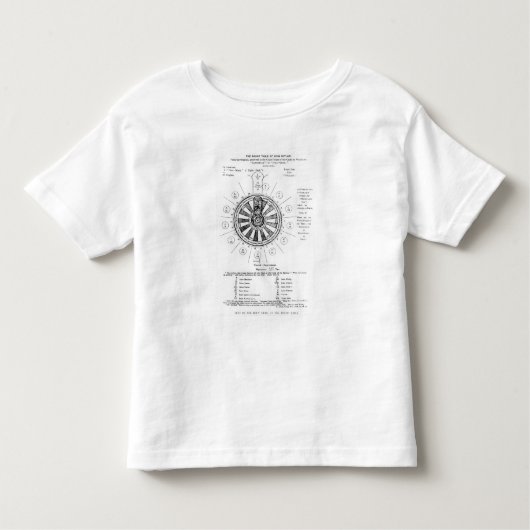 王のアーサー円卓会議 トドラーTシャツ (正面)