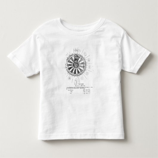 王のアーサー円卓会議 トドラーTシャツ (正面)