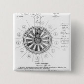 王のアーサー円卓会議 缶バッジ (正面)