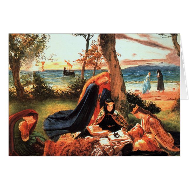 王のアーサー死 (正面横)