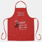 王のイエス・キング |クリスマス エプロン (正面)
