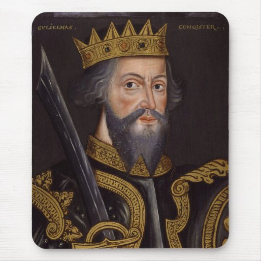 王のウィリアムI Conquerorポートレート マウスパッド (正面)