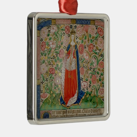 王のエリザベスWoodvilleの王妃 メタルオーナメント (右)