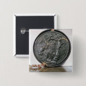 王のチャールズシールII 缶バッジ (正面&裏面)
