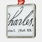 王のチャールズ署名I メタルオーナメント (左)