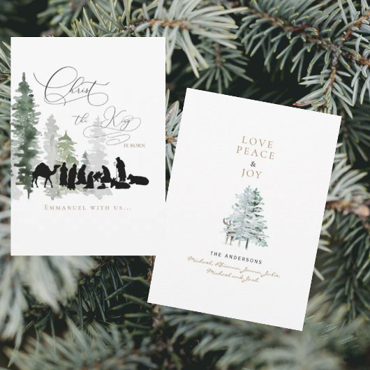 王のデジタルキリストはナビ生まれティクリスマス シーズンカード