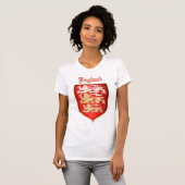王のリチャード素晴らしいシールLionheart Tシャツ (正面フル)
