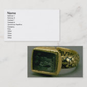 王のルイSignetリングや輪フランス(セントルイス)のIX 名刺 (正面/裏面)