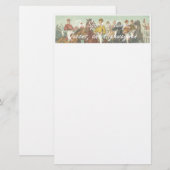 王の上のスポーツ 便箋 (正面/裏面)