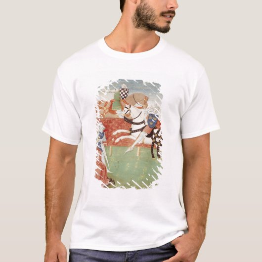 王の前の2人の騎士の対立 Tシャツ (正面)
