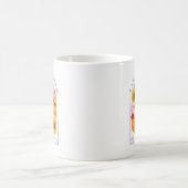 王の娘である私 花柄 アファメーション コーヒーマグカップ (中央)