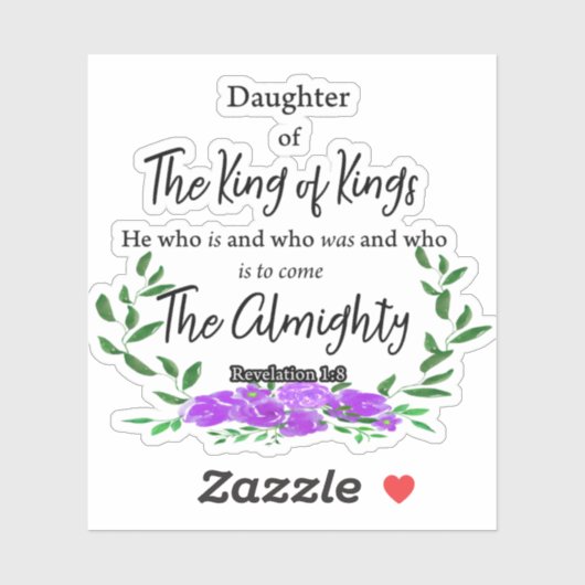 王の娘 シール (シート)