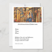 王の崇拝(Adorazione dei Magi) マグネット招待状 (正面)