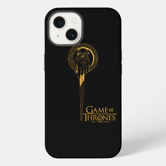 王の手のアイコン iPhoneケース (裏面)
