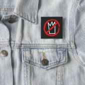 王の抗議は王冠ロゴなし 缶バッジ (インサイチュ)