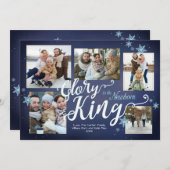 王の栄生まれたばかりの光 |クリスマスフォトカード シーズンカード (正面/裏面)