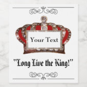 王の生涯 ワインラベル (シングルラベル)