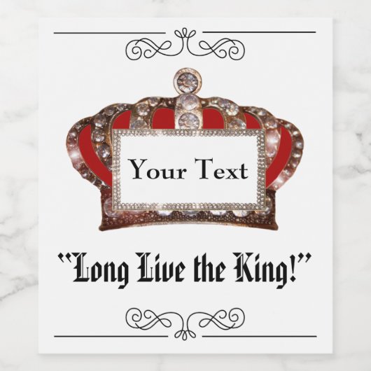 王の生涯 ワインラベル (シングルラベル)