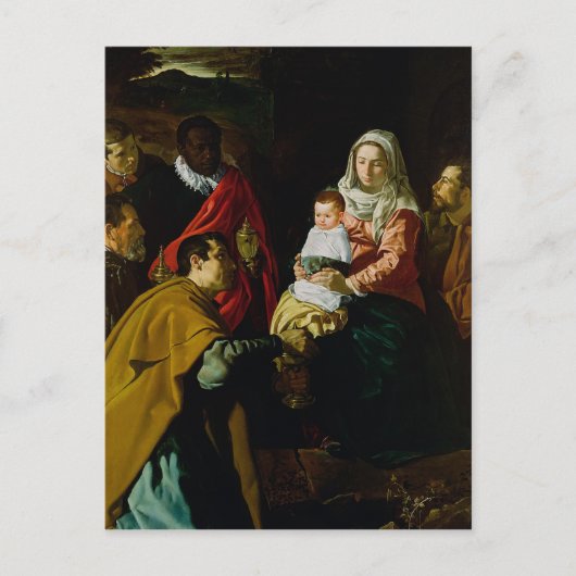 王の礼拝、1619 ポストカード (正面)