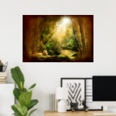 王の謙虚さ(ライオンアートポスター) ポスター (ホームオフィス)